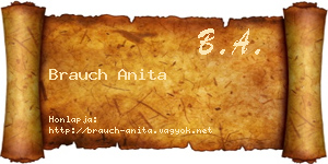 Brauch Anita névjegykártya